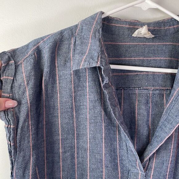 EUC Francesca's Harper Vintage Tunic Tank Top Cover Up L - Picture 2 of 7